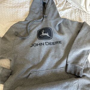 John Deere Charcoal Gray Men's Hoodie